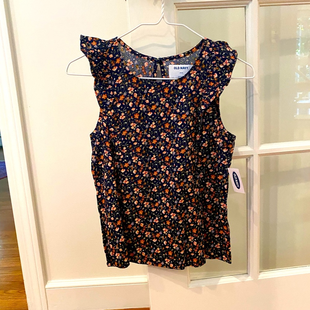 NWT Old Navy Girls Floral Top